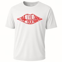 Save The Drama For Your Mama Lips Funny Cooling Performance Crew T-Shirt