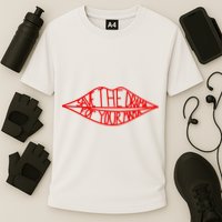 Save The Drama For Your Mama Lips Funny Cooling Performance Crew T-Shirt