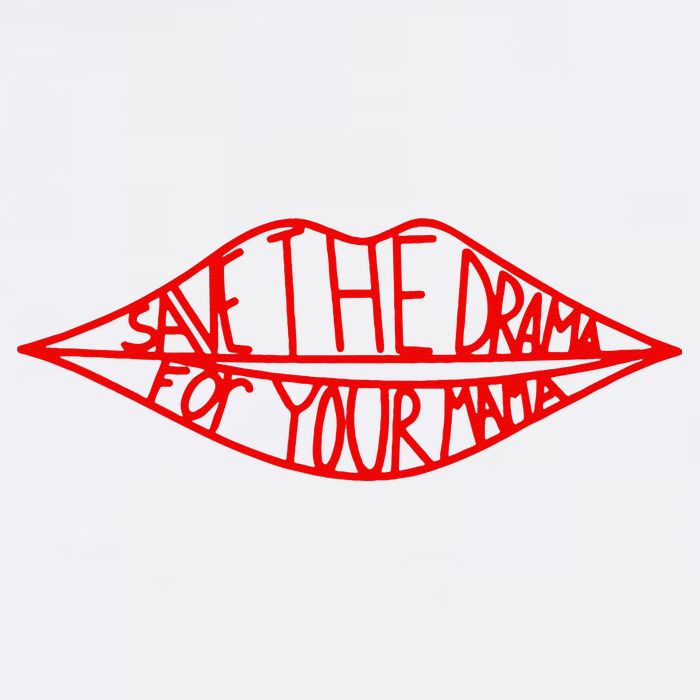 Save The Drama For Your Mama Lips Funny Cooling Performance Crew T-Shirt