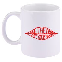 Save The Drama For Your Mama Lips Funny 11oz C Handle Ceramic Mug