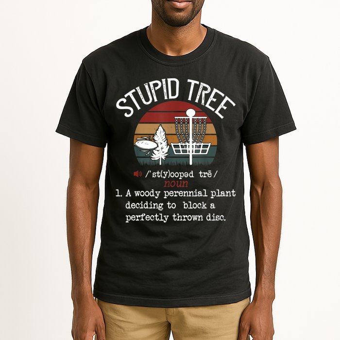 Stupid Tree Disc Golf Tshirt Funny Gift Frisbee Vintage TShirt Tall T-Shirt
