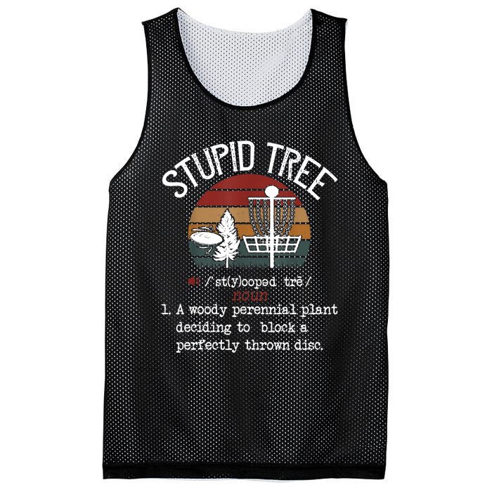 Stupid Tree Disc Golf Tshirt Funny Gift Frisbee Vintage TShirt Mesh Reversible Basketball Jersey Tank