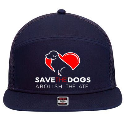 Save The Dogs Abolish The ATF 7 Panel Mesh Trucker Snapback Hat