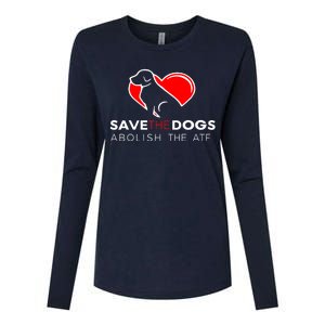 Save The Dogs Abolish The ATF Womens Cotton Relaxed Long Sleeve T-Shirt