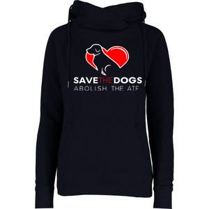 Save The Dogs Abolish The ATF Womens Funnel Neck Pullover Hood