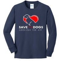 Save The Dogs Abolish The ATF Kids Long Sleeve Shirt