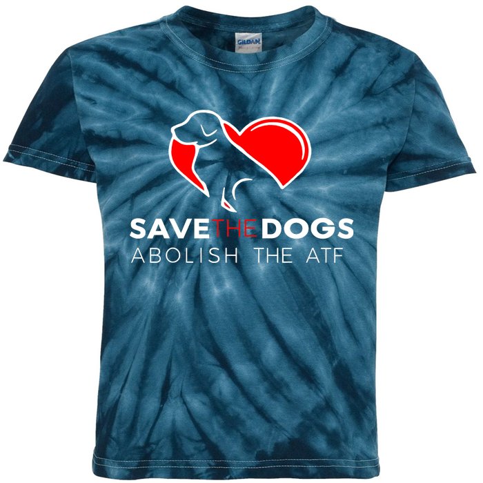 Save The Dogs Abolish The ATF Kids Tie-Dye T-Shirt