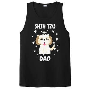 Shih Tzu Dad Papa Daddy Pa Father For Father’s Day PosiCharge Competitor Tank