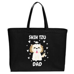 Shih Tzu Dad Papa Daddy Pa Father For Father’s Day Cotton Canvas Jumbo Tote