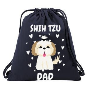 Shih Tzu Dad Papa Daddy Pa Father For Father’s Day Drawstring Bag