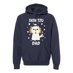 Shih Tzu Dad Papa Daddy Pa Father For Father’s Day Premium Hoodie