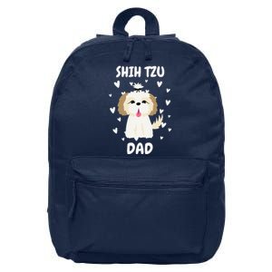 Shih Tzu Dad Papa Daddy Pa Father For Father’s Day 16 in Basic Backpack