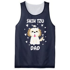 Shih Tzu Dad Papa Daddy Pa Father For Father’s Day Mesh Reversible Basketball Jersey Tank