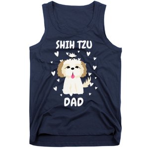 Shih Tzu Dad Papa Daddy Pa Father For Father’s Day Tank Top