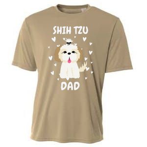 Shih Tzu Dad Papa Daddy Pa Father For Father’s Day Cooling Performance Crew T-Shirt