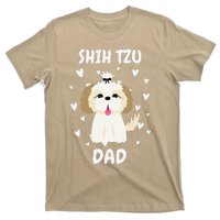 Shih Tzu Dad Papa Daddy Pa Father For Father’s Day T-Shirt