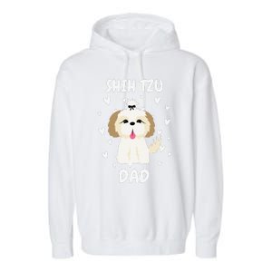 Shih Tzu Dad Papa Daddy Pa Father For Father’s Day Garment-Dyed Fleece Hoodie