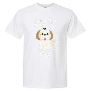 Shih Tzu Dad Papa Daddy Pa Father For Father’s Day Garment-Dyed Heavyweight T-Shirt