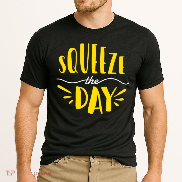 Squeeze The Day Motivation Cooling Performance Crew T-Shirt