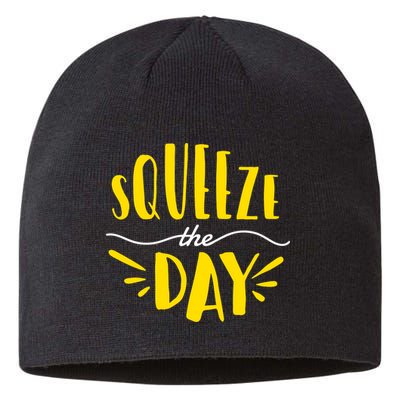 Squeeze The Day Motivation Sustainable Beanie
