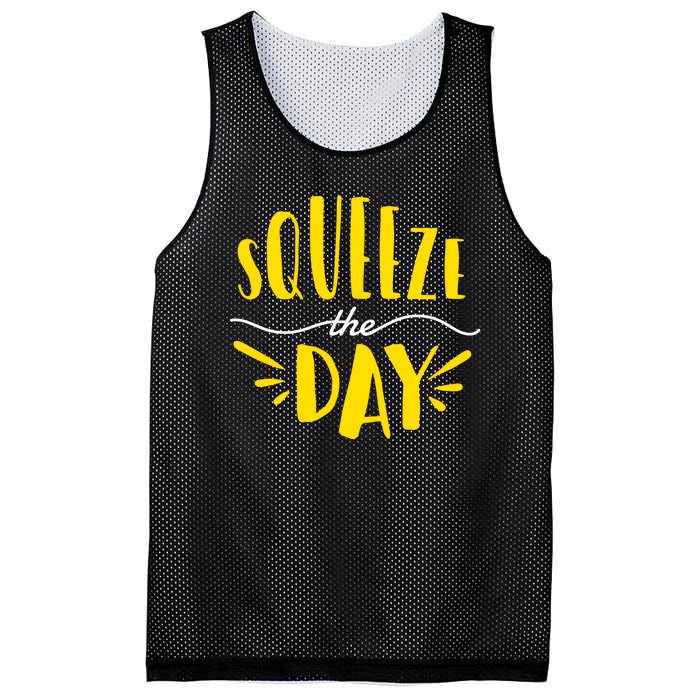 Squeeze The Day Motivation Mesh Reversible Basketball Jersey Tank