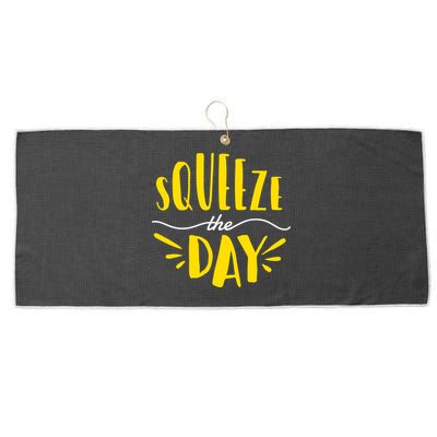 Squeeze The Day Motivation Large Microfiber Waffle Golf Towel