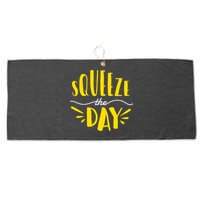 Squeeze The Day Motivation Large Microfiber Waffle Golf Towel
