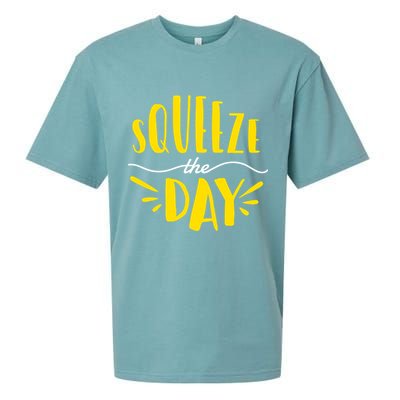 Squeeze The Day Motivation Sueded Cloud Jersey T-Shirt