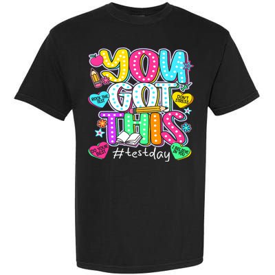 State Testing Day Motivational Teacher Groovy You Got This Garment-Dyed Heavyweight T-Shirt