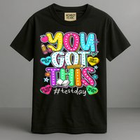 State Testing Day Motivational Teacher Groovy You Got This Garment-Dyed Heavyweight T-Shirt