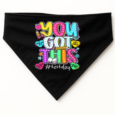 State Testing Day Motivational Teacher Groovy You Got This USA-Made Doggie Bandana