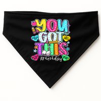 State Testing Day Motivational Teacher Groovy You Got This USA-Made Doggie Bandana