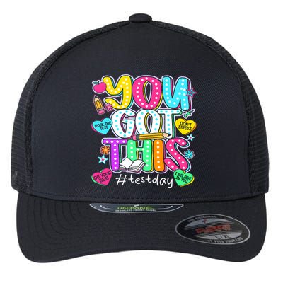 State Testing Day Motivational Teacher Groovy You Got This Flexfit Unipanel Trucker Cap