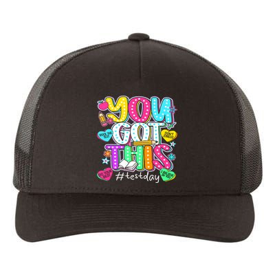 State Testing Day Motivational Teacher Groovy You Got This Yupoong Adult 5-Panel Trucker Hat