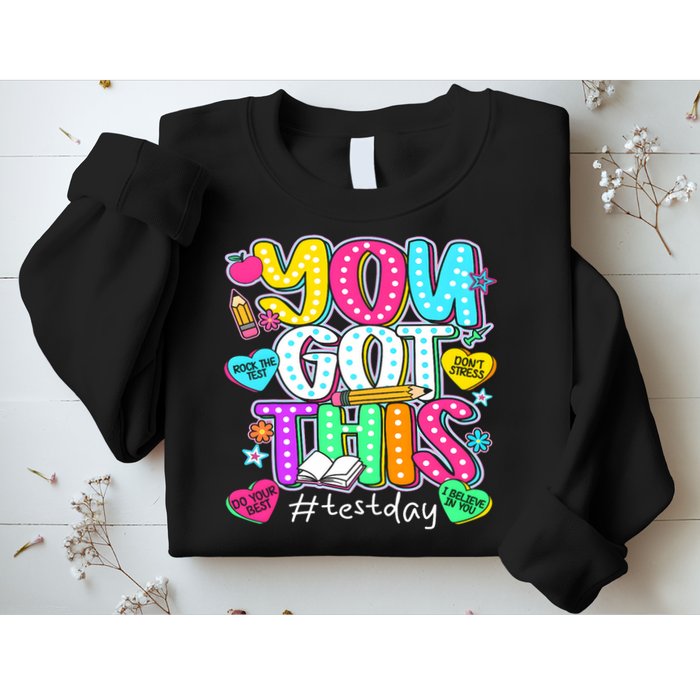 State Testing Day Motivational Teacher Groovy You Got This Sweatshirt