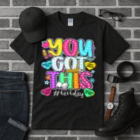 State Testing Day Motivational Teacher Groovy You Got This Tall T-Shirt