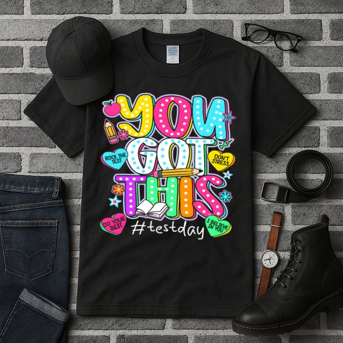 State Testing Day Motivational Teacher Groovy You Got This Tall T-Shirt