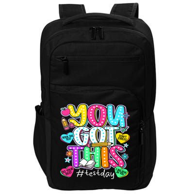 State Testing Day Motivational Teacher Groovy You Got This Impact Tech Backpack