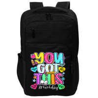State Testing Day Motivational Teacher Groovy You Got This Impact Tech Backpack