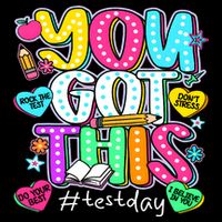 State Testing Day Motivational Teacher Groovy You Got This Impact Tech Backpack
