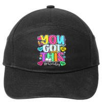 State Testing Day Motivational Teacher Groovy You Got This 7-Panel Snapback Hat