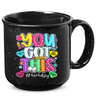 State Testing Day Motivational Teacher Groovy You Got This 15oz Campfire Ceramic Mug