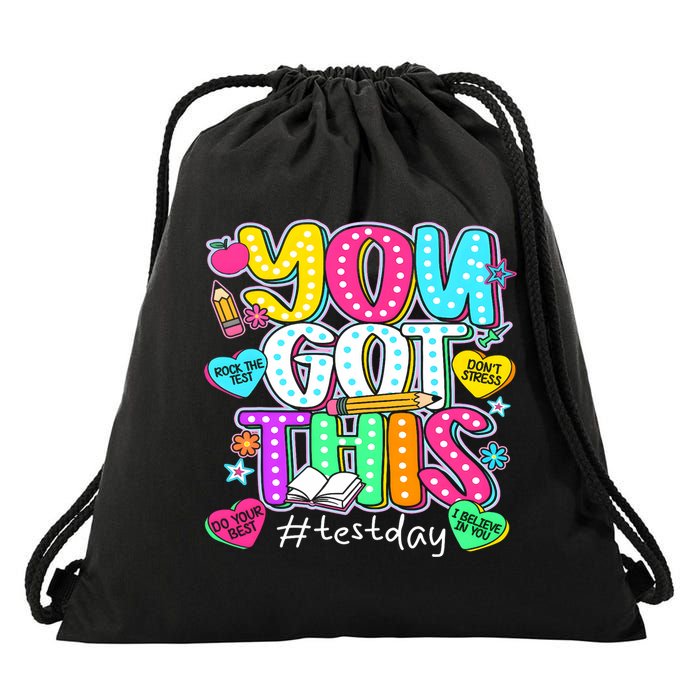 State Testing Day Motivational Teacher Groovy You Got This Drawstring Bag