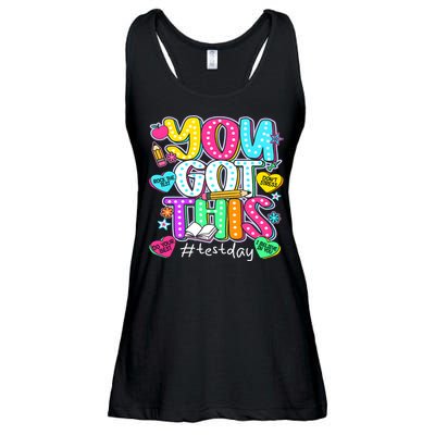 State Testing Day Motivational Teacher Groovy You Got This Ladies Essential Flowy Tank