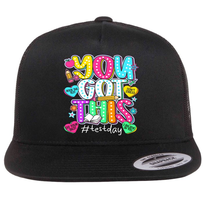 State Testing Day Motivational Teacher Groovy You Got This Flatbill Hat