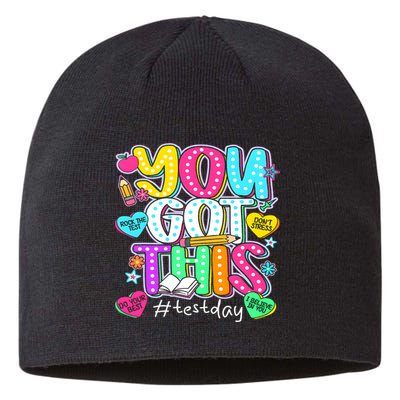 State Testing Day Motivational Teacher Groovy You Got This Sustainable Beanie
