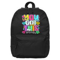 State Testing Day Motivational Teacher Groovy You Got This 16 in Basic Backpack
