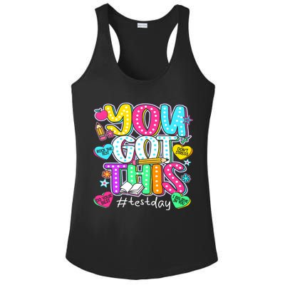 State Testing Day Motivational Teacher Groovy You Got This Ladies PosiCharge Competitor Racerback Tank
