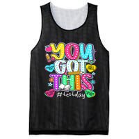 State Testing Day Motivational Teacher Groovy You Got This Mesh Reversible Basketball Jersey Tank