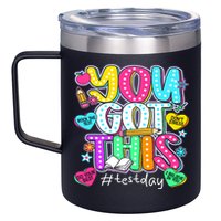 State Testing Day Motivational Teacher Groovy You Got This 12oz Stainless Steel Coffee Mug